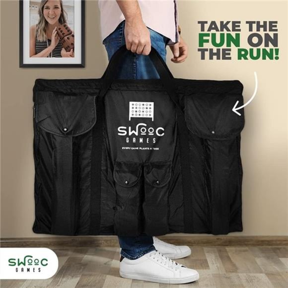 Giant Four in a Row (All Weather)Outdoor Game with Carrying Case& Noise Reducing - Picture 5 of 6